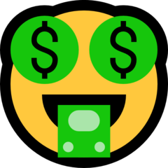 Emoji Wajah Bermulut Uang Microsoft