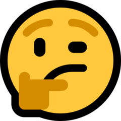 Emoji Wajah Berpikir by Emojipedia.ID Microsoft