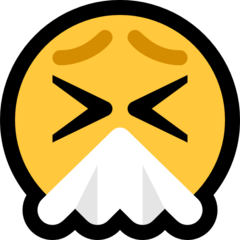 Emoji Wajah Bersin Microsoft