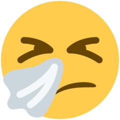 Emoji Wajah Bersin Twitter