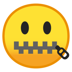 Emoji Wajah Dengan Mulut Disleting Google