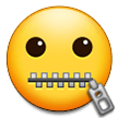Emoji Wajah Dengan Mulut Disleting Samsung