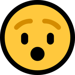 Emoji Wajah Hening Microsoft