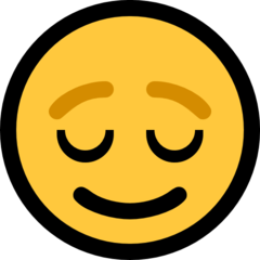 Emoji Wajah Lega Microsoft