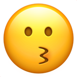 Emoji Wajah Mencium Apple