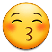 Emoji Wajah Mencium Dengan Mata Tertutup Samsung