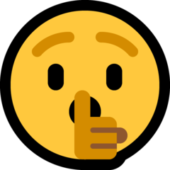 Emoji Wajah Mendiamkan Microsoft