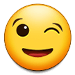 Emoji Wajah Mengedipkan Mata Samsung