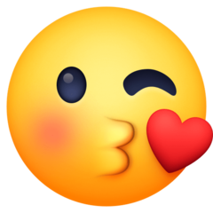 Emoji Wajah Menghembuskan Ciuman Facebook