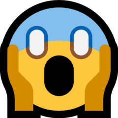 Emoji Wajah Menjerit Ketakutan Microsoft