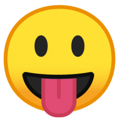 Emoji Wajah Menjulurkan Lidah Google