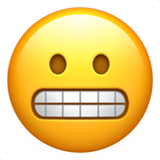 Emoji Wajah Meringis Apple