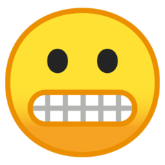 Emoji Wajah Meringis Google