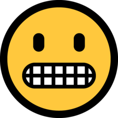 Emoji Wajah Meringis Microsoft