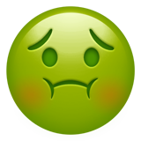 Emoji Wajah Mual Apple