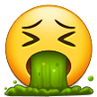 Emoji Wajah Muntah Samsung