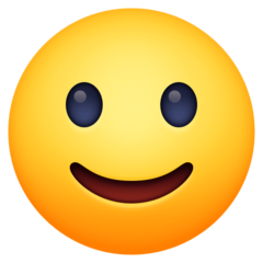 Emoji Wajah Tersenyum Sedikit Facebook