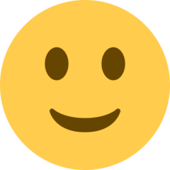 Emoji Wajah Tersenyum Sedikit Twitter
