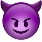 Arti Emoji 😈 Wajah Tersenyum Dengan Tanduk - Emojipedia Indonesia