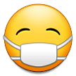 Emoji Wajah dengan Masker Medis Samsung