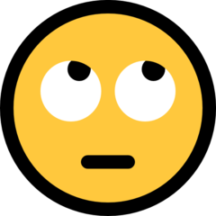 Emoji Wajah dengan Mata Berputar Microsoft