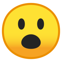 Emoji Wajah dengan Mulut Terbuka Google