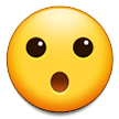 Emoji Wajah dengan Mulut Terbuka Samsung