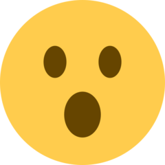 Emoji Wajah dengan Mulut Terbuka Twitter