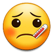 Emoji Wajah dengan Termometer Samsung