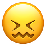 Emoji Wajah yang Kusut Apple