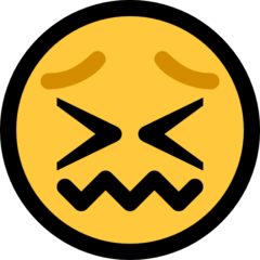 Emoji Wajah yang Kusut Microsoft