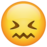 Emoji Wajah yang Kusut WhatsApp