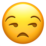 Emoji Wajah yang Tidak Senang Apple