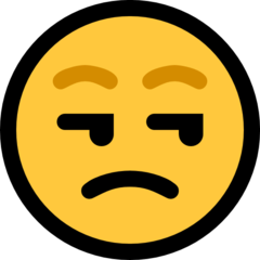 Emoji Wajah yang Tidak Senang Microsoft