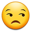 Emoji Wajah yang Tidak Senang Samsung