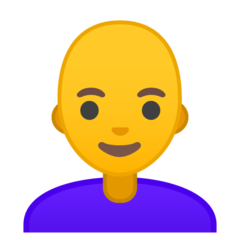 Emoji Wanita Botak Google