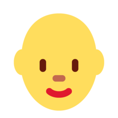 Emoji Wanita Botak Twitter