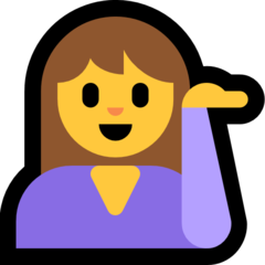 Emoji Wanita Membalikkan Tangan Microsoft