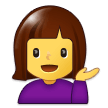 Emoji Wanita Membalikkan Tangan Samsung