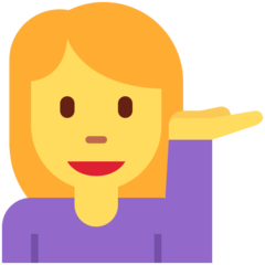 Emoji Wanita Membalikkan Tangan Twitter