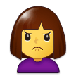 Emoji Wanita Mengerutkan Kening Samsung