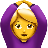 Emoji Wanita Mengisyaratkan OK Apple
