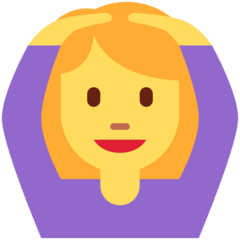 Emoji Wanita Mengisyaratkan OK Twitter