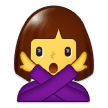 Emoji Wanita Mengisyaratkan Tidak Samsung