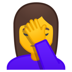Emoji Wanita Menutup Wajah Google 2