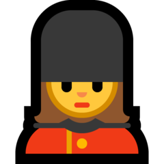 Emoji Wanita Penjaga Microsoft