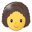 Emoji Wanita Rambut Keriting Samsung