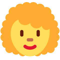 Emoji Wanita Rambut Keriting Twitter