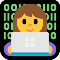 Emoji Wanita Teknolog Microsoft