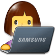 Emoji Wanita Teknolog Samsung